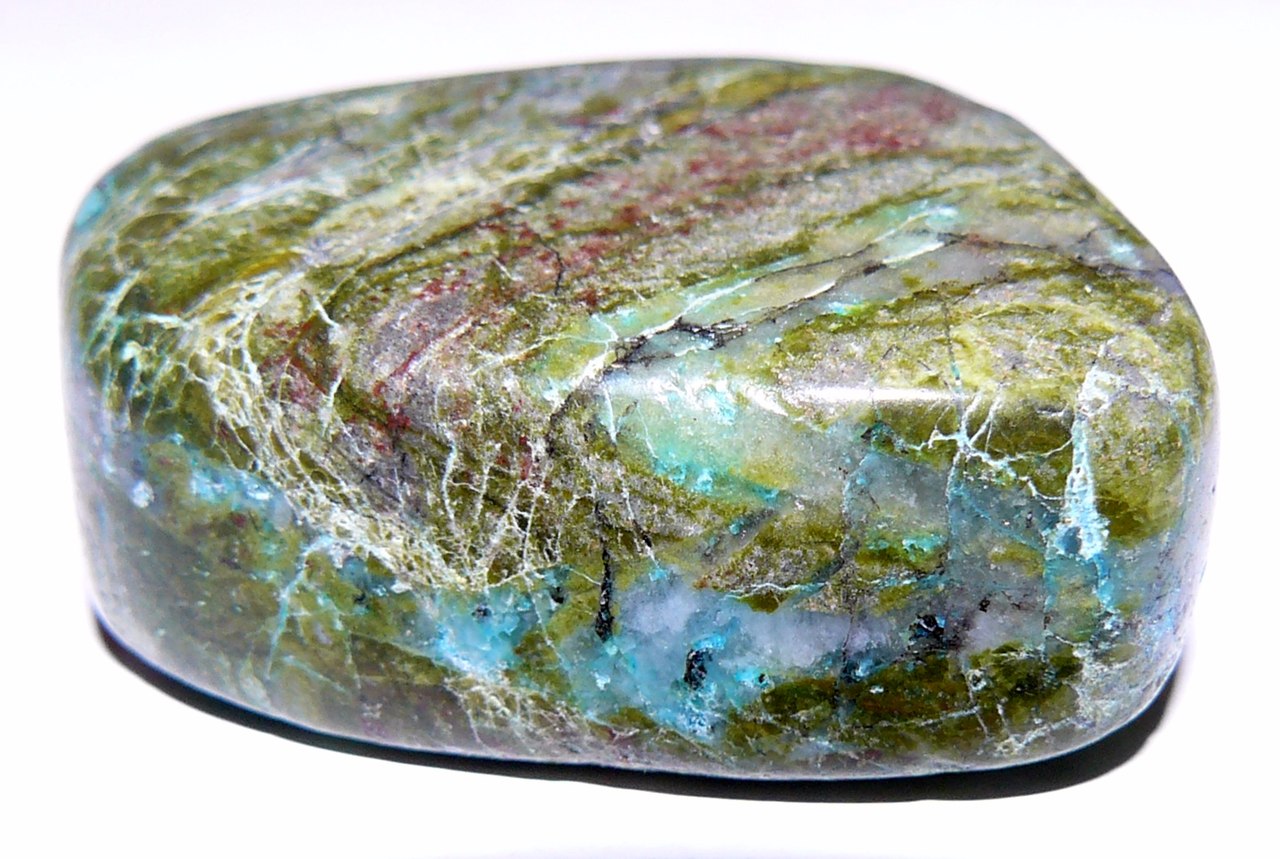 Энергия камней № 73 Хризоколла (окатанный камень) фото, обсуждение